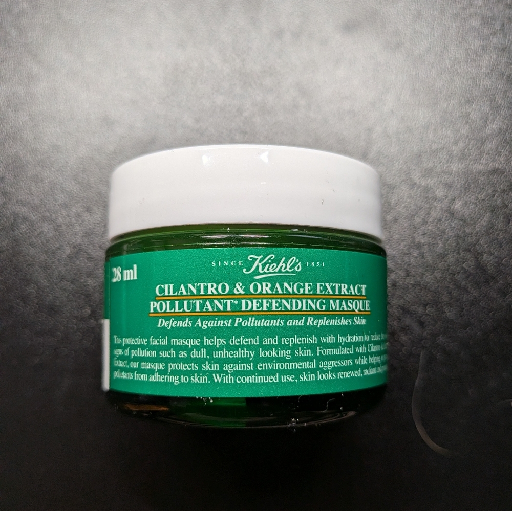 Kiehl's Cilantro and Orange Lid Pollutant-Defending Masque